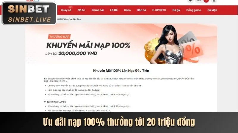 Thưởng nạp lại ok8336
